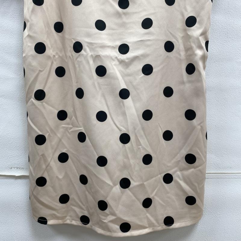 リエンダ rienda ワンピース ミニスカート ポルカドットルーズOP ミニワンピース 110BS993-0780 タグ付き M M ドット ベージュ / ベージュ / beige X 黒 / ブラック / black レディース USED 古着 中古 50109588