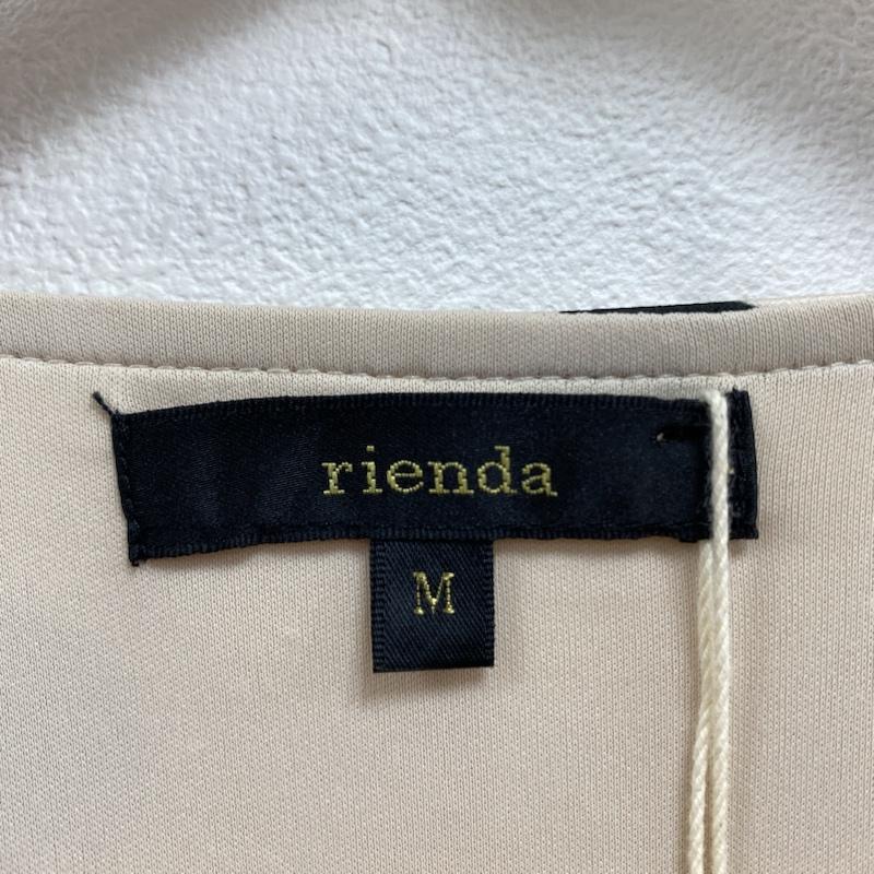リエンダ rienda ワンピース ミニスカート ポルカドットルーズOP ミニワンピース 110BS993-0780 タグ付き M M ドット ベージュ / ベージュ / beige X 黒 / ブラック / black レディース USED 古着 中古 50109588