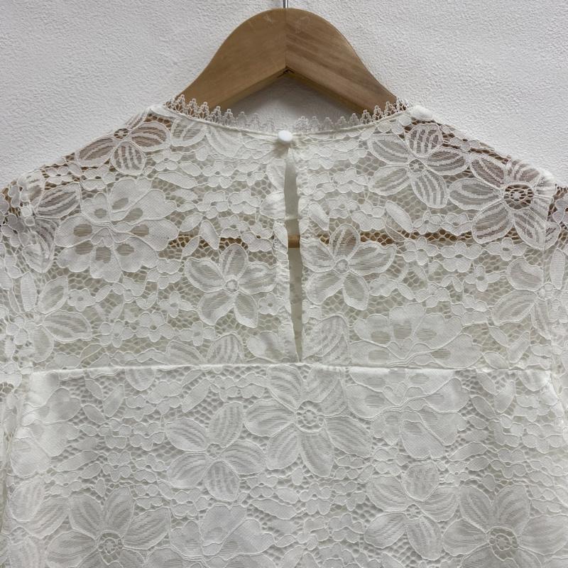 ロイヤルパーティー ROYAL PARTY カットソー 半袖 カットワーク 花柄 刺繍 レース カットソー タグ付き FREE 刺繍 X 花柄 白 / ホワイト / white レディース USED 古着 中古 50109596