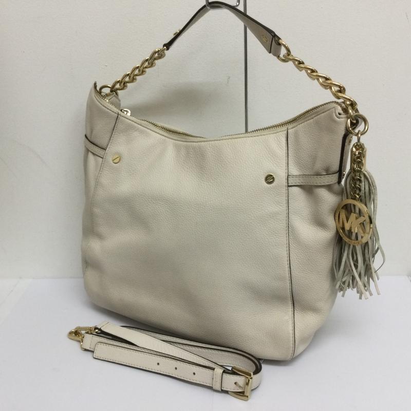 マイケルコース MICHAEL KORS ショルダーバッグ ショルダーバッグ 35T3GEGL3L オールレザー 2WAYバッグ ハンド×ショルダーバッグ - 無地 白 / ホワイト / white レディース USED 古着 中古 50109634