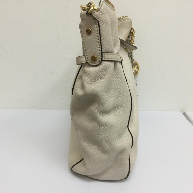 マイケルコース MICHAEL KORS ショルダーバッグ ショルダーバッグ 35T3GEGL3L オールレザー 2WAYバッグ ハンド×ショルダーバッグ - 無地 白 / ホワイト / white レディース USED 古着 中古 50109634