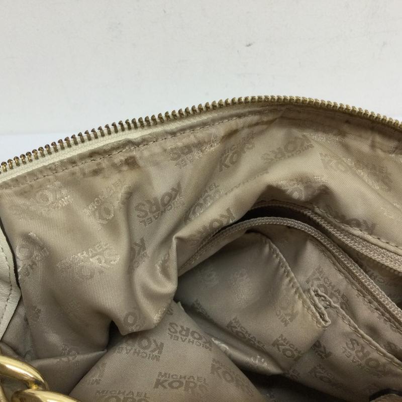 マイケルコース MICHAEL KORS ショルダーバッグ ショルダーバッグ 35T3GEGL3L オールレザー 2WAYバッグ ハンド×ショルダーバッグ - 無地 白 / ホワイト / white レディース USED 古着 中古 50109634