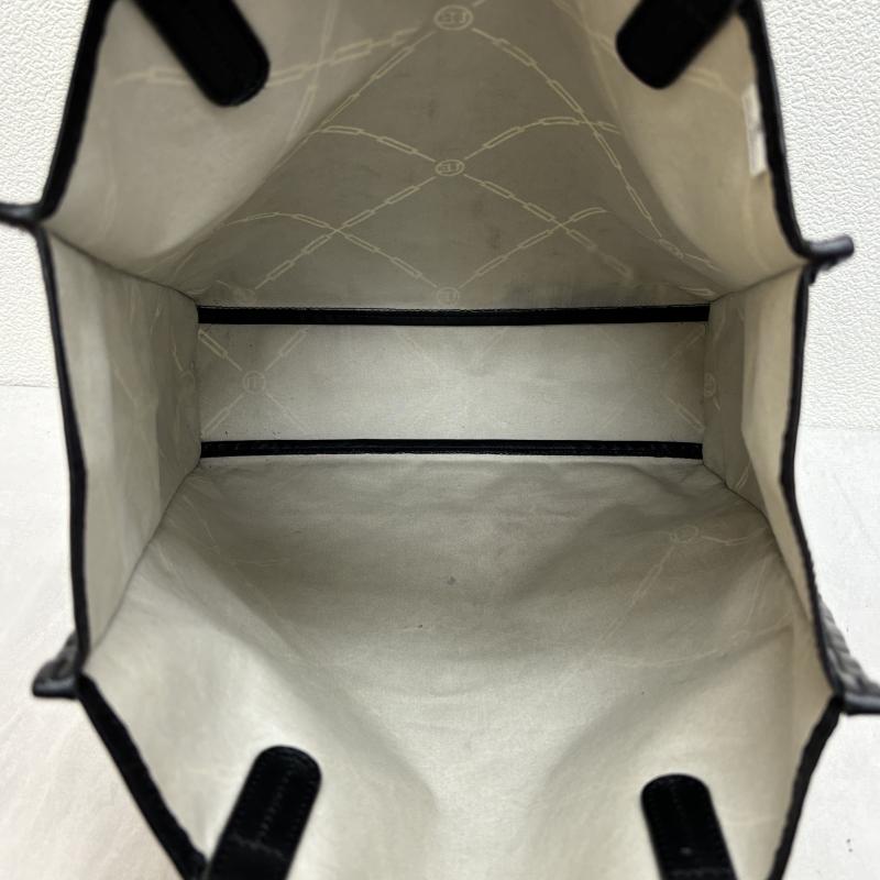 ユニフォームエクスペリメント uniform experiment トートバッグ トートバッグ 21SS CHAIN TOTE BAG PVCレザー チェーン ロゴ - 黒 / ブラック / black メンズ USED 古着 中古 50110020
