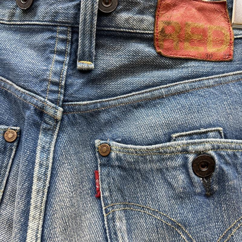 リーバイスレッド Levi s RED パンツ デニム、ジーンズ 2007年 03021-0002 スリム テーパード ユーズド加工 デニム 30インチ メンズ USED 古着 中古 50110048