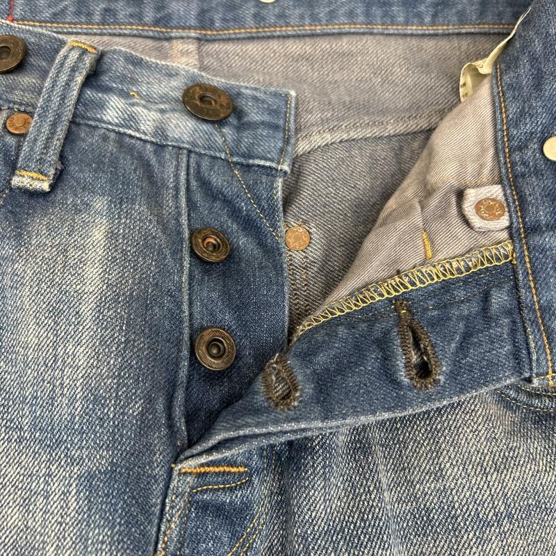 リーバイスレッド Levi s RED パンツ デニム、ジーンズ 2007年 03021-0002 スリム テーパード ユーズド加工 デニム 30インチ メンズ USED 古着 中古 50110048
