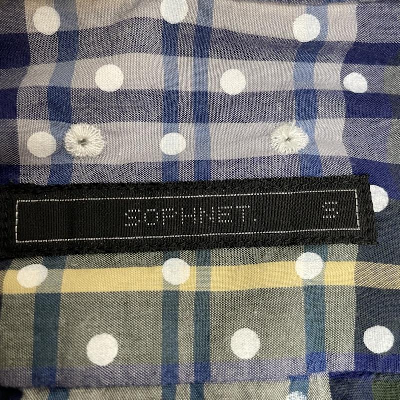 ソフネット SOPHNET. シャツ、ブラウス 長袖 長袖 シャツ チェック ドット 胸ポケット SOPH-120089 S チェック X ドット マルチカラー / マルチカラー / multicolor メンズ USED 古着 中古 50110121