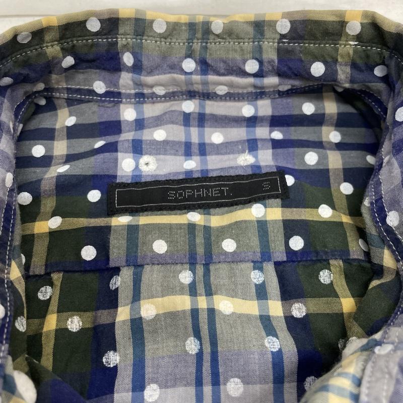 ソフネット SOPHNET. シャツ、ブラウス 長袖 長袖 シャツ チェック ドット 胸ポケット SOPH-120089 S チェック X ドット マルチカラー / マルチカラー / multicolor メンズ USED 古着 中古 50110121