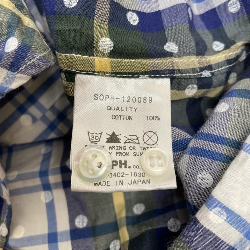 ソフネット SOPHNET. シャツ、ブラウス 長袖 長袖 シャツ チェック ドット 胸ポケット SOPH-120089 S チェック X ドット マルチカラー / マルチカラー / multicolor メンズ USED 古着 中古 50110121