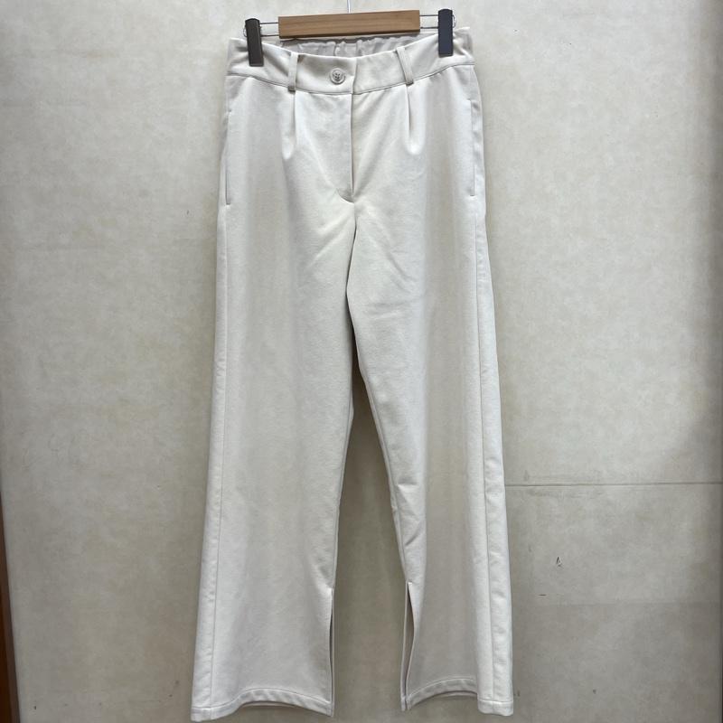 古着 USED パンツ スラックス WCJ-DH-004 WCJ フェイクスエード M 白 / ホワイト / white レディース USED 古着 中古 50110234