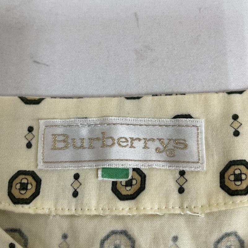 バーバリーズ BURBERRYS シャツ、ブラウス 長袖 ノーカラー 長袖 シャツ ブラウス 総柄 ボタン FE029-446 9 総柄 黄 / イエロー / yellow レディース USED 古着 中古 50110381