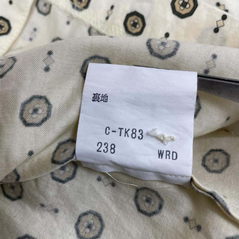 バーバリーズ BURBERRYS シャツ、ブラウス 長袖 ノーカラー 長袖 シャツ ブラウス 総柄 ボタン FE029-446 9 総柄 黄 / イエロー / yellow レディース USED 古着 中古 50110381