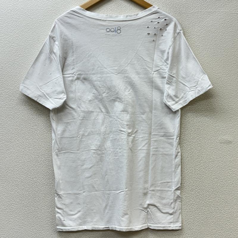 ロンハーマン RonHerman Tシャツ 半袖 8100 エイティワンハンドレッド ダメージ加工 Vネック ポケT ポケット L 白 / ホワイト / white メンズ USED 古着 中古 50110422