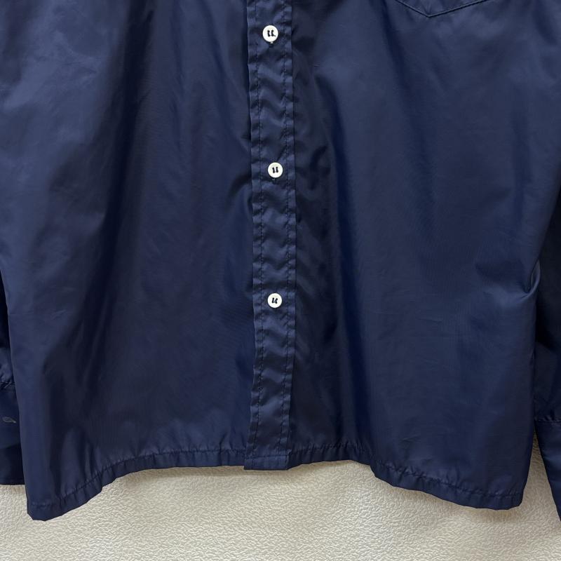 古着 USED シャツ、ブラウス 長袖 SKYR SCANDIA TRADING 70s 70年代 ビンテージ 無地 ナイロン M 紺 / ネイビー / navy メンズ USED 古着 中古 50110495