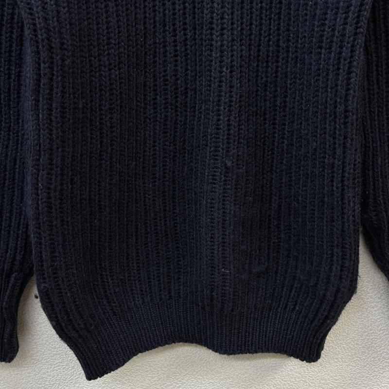 ジョンタロック John Tulloch ニット、セーター 長袖 MADE IN UK イングランド製 ウール クルーネック S 紺 / ネイビー / navy メンズ USED 古着 中古 50110496