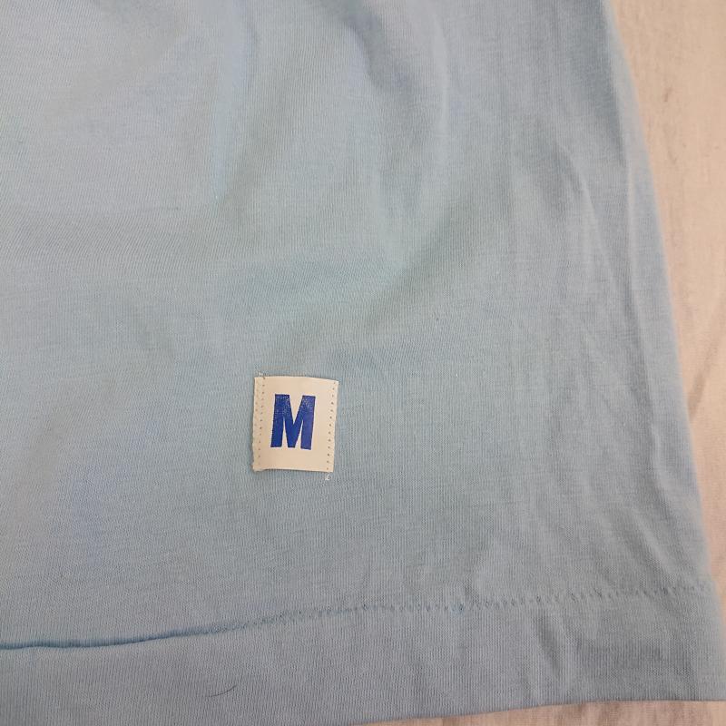 ＵＳフルギ US古着 Tシャツ 半袖 USED made in U.S.A. DOUG STONE レコード 半袖T サイン M ロゴ、文字 水色 / ライトブルー / メンズ USED 古着 中古 50110822
