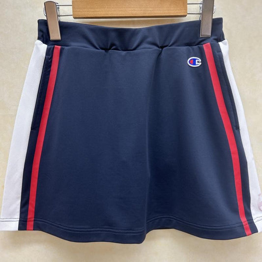 チャンピオン Champion スカート ミニスカート CW-ZG203 ロゴ ストレッチ ゴルフウェア M 紺 / ネイビー / navy レディース USED 古着 中古 50110987
