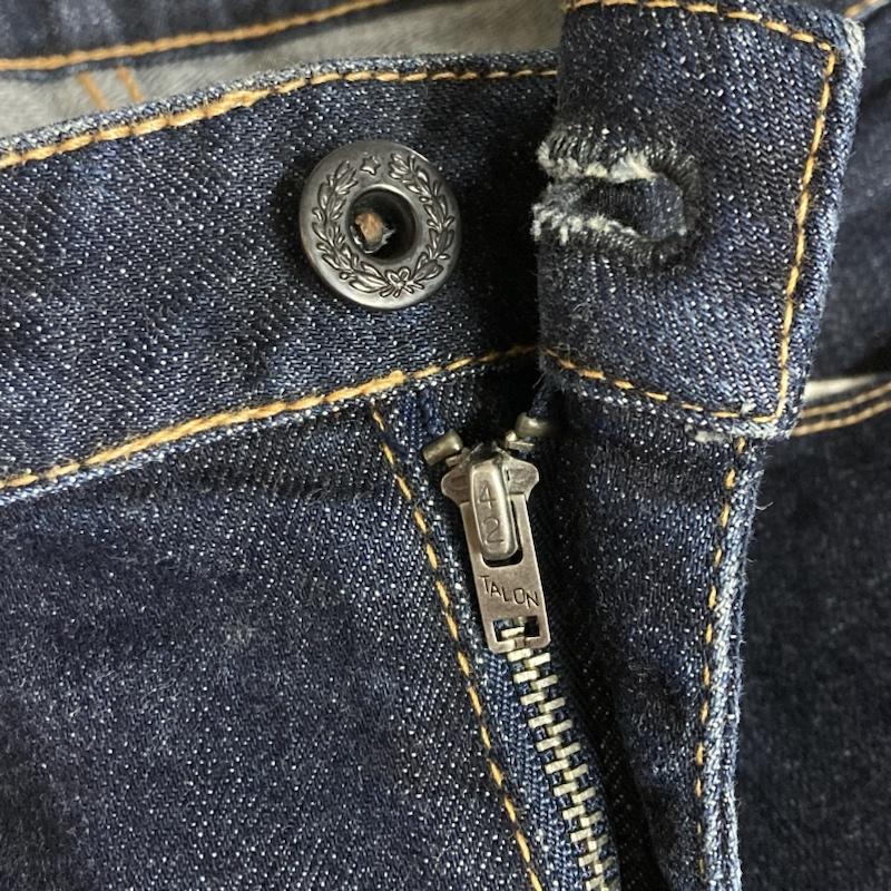 クロ KURO パンツ デニム、ジーンズ KURO FIBRO 42TALON ジッパーフライ ローライズ ストレッチ スキニーデニムパンツ 28インチ 無地 インディゴ / インディゴ / Indigo メンズ USED 古着 中古 50111008