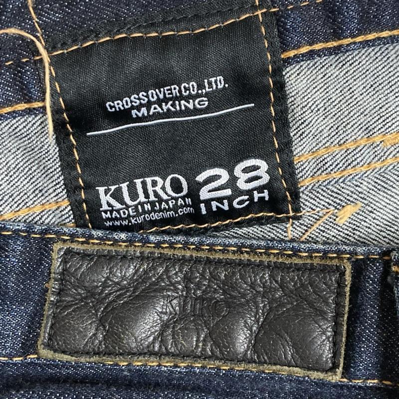 クロ KURO パンツ デニム、ジーンズ KURO FIBRO 42TALON ジッパーフライ ローライズ ストレッチ スキニーデニムパンツ 28インチ 無地 インディゴ / インディゴ / Indigo メンズ USED 古着 中古 50111008