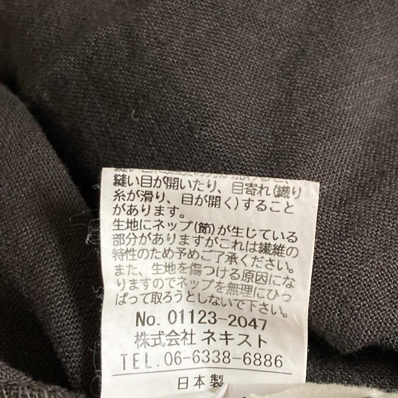 ネストローブ nest Robe ワンピース ロングスカート nest Robe リネン バックボタン リボン ノースリーブ フレアワンピース 01123-2047 無地 ダークブラウン / ダークブラウン / レディース USED 古着 中古 50111136