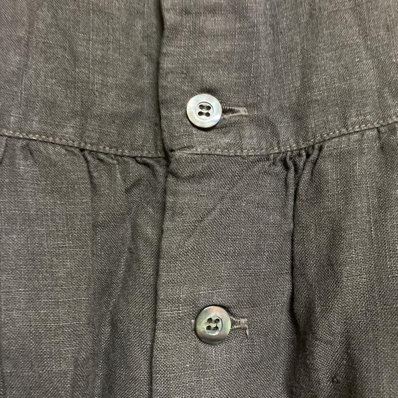 ネストローブ nest Robe ワンピース ロングスカート nest Robe リネン バックボタン リボン ノースリーブ フレアワンピース 01123-2047 無地 ダークブラウン / ダークブラウン / レディース USED 古着 中古 50111136