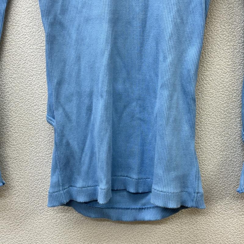 トーガ TOGA カットソー 長袖 TA81-JK035 Ribbed Shiny Telecom Pullover カットワーク リブ編みサーマル 36 水色 / ライトブルー / レディース USED 古着 中古 50111152