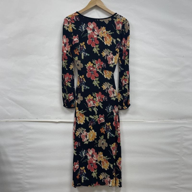 ザラ ZARA ワンピース ロングスカート ZARA 花柄 フラワー ロングワンピース マキシ丈 S S ロゴ、文字 X 花柄 黒 / ブラック / black X マルチカラー / マルチカラー / multicolor レディース USED 古着 中古 50111178