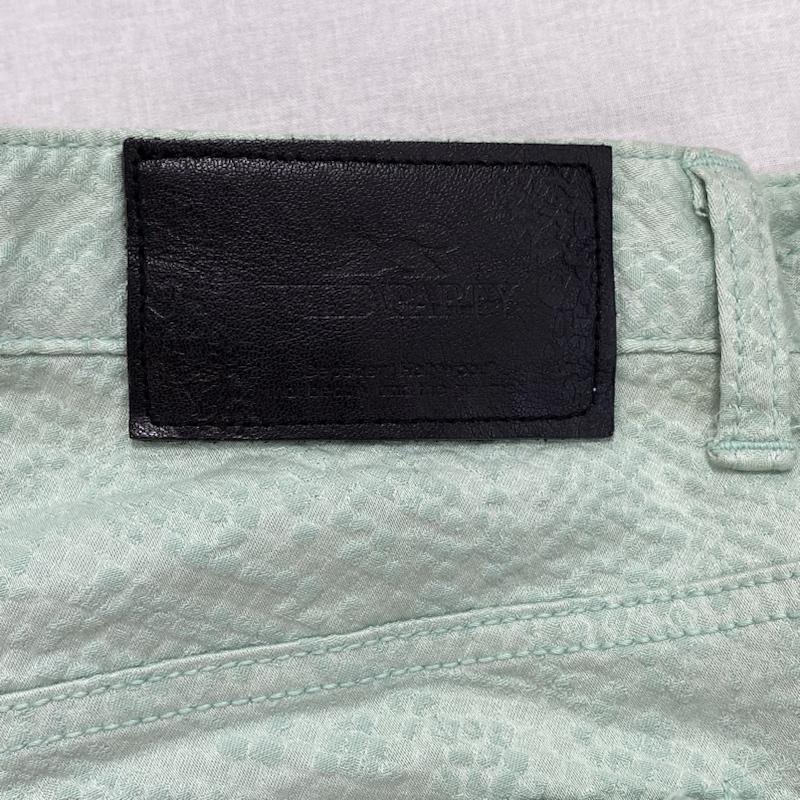 古着 USED パンツ ショートパンツ WILD PARTY ワイルドパーティ ハーフパンツ パイソン柄 スタッズ ストレッチ 1 1 総柄 X ヘビ柄 薄緑 / ライトグリーン / メンズ USED 古着 中古 50111366