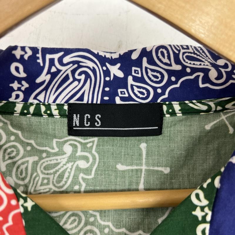 古着 USED シャツ、ブラウス 半袖 NCS ノットコモンセンス ペイズリー柄 オープンカラーシャツ L メンズ USED 古着 中古 50111521