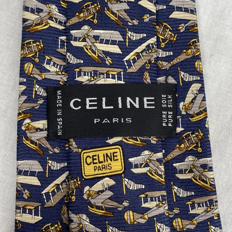 セリーヌ CELINE ネクタイ ネクタイ CELINE PARIS シルクネクタイ スペイン製 - 総柄 マルチカラー / マルチカラー / multicolor メンズ USED 古着 中古 50111558