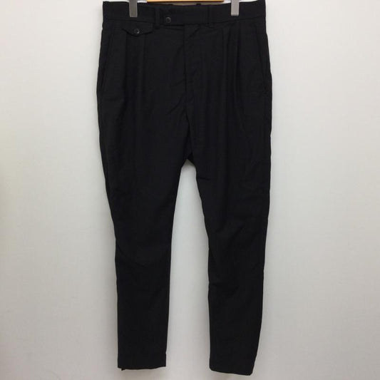 オールモストブラック ALMOSTBLACK ボトムス ボトムス 18SS-P005 TROUSERS PANTS ウールライク テーパード トラウザーズパンツ イン2タック 裏ジップ 2 無地 黒 / ブラック / black メンズ USED 古着 中古 50111933