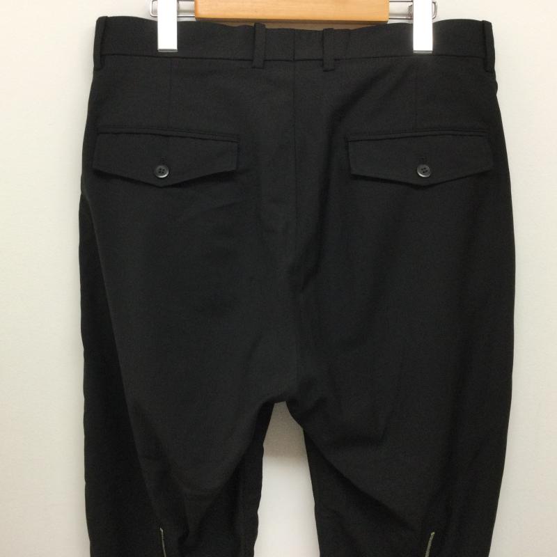 オールモストブラック ALMOSTBLACK ボトムス ボトムス 18SS-P005 TROUSERS PANTS ウールライク テーパード トラウザーズパンツ イン2タック 裏ジップ 2 無地 黒 / ブラック / black メンズ USED 古着 中古 50111933