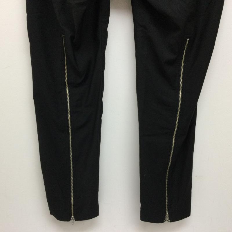 オールモストブラック ALMOSTBLACK ボトムス ボトムス 18SS-P005 TROUSERS PANTS ウールライク テーパード トラウザーズパンツ イン2タック 裏ジップ 2 無地 黒 / ブラック / black メンズ USED 古着 中古 50111933