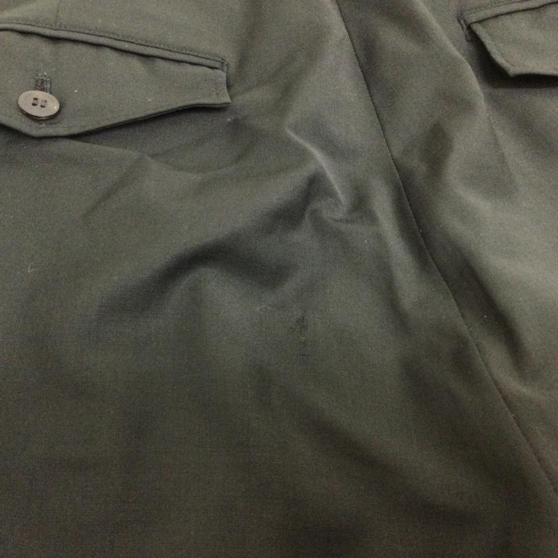 オールモストブラック ALMOSTBLACK ボトムス ボトムス 18SS-P005 TROUSERS PANTS ウールライク テーパード トラウザーズパンツ イン2タック 裏ジップ 2 無地 黒 / ブラック / black メンズ USED 古着 中古 50111933