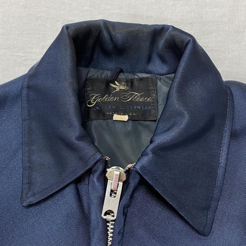 ヴィンテージ VINTAGE ジャケット、上着 ジャンパー、ブルゾン 70 s ゴールデンフリース Golden Fleece タイタンクロス ナイロンジャケット USA製 42 42 無地 紺 / ネイビー / navy メンズ USED 古着 中古 50112050