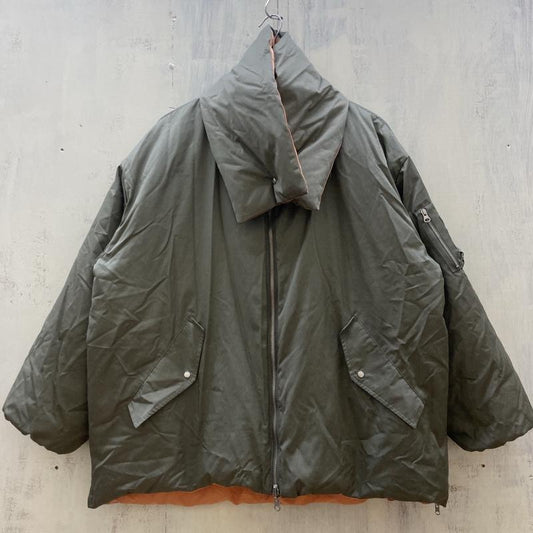 アメリ AMERI ジャケット、上着 ダウンジャケット 01120750930 REVERSIBLE MUFFLER SE リバーシブル マフラー FREE カーキ / カーキ / khaki X 橙 / オレンジ / orange レディース USED 古着 中古 50112113