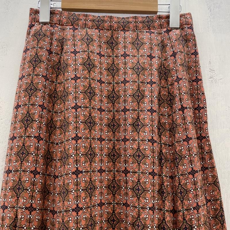 レイビームス Ray BEAMS スカート ロングスカート 63-27-0391-111 フリンジ タイル柄フリンジヘム 1 茶 / ブラウン / brown レディース USED 古着 中古 50112126