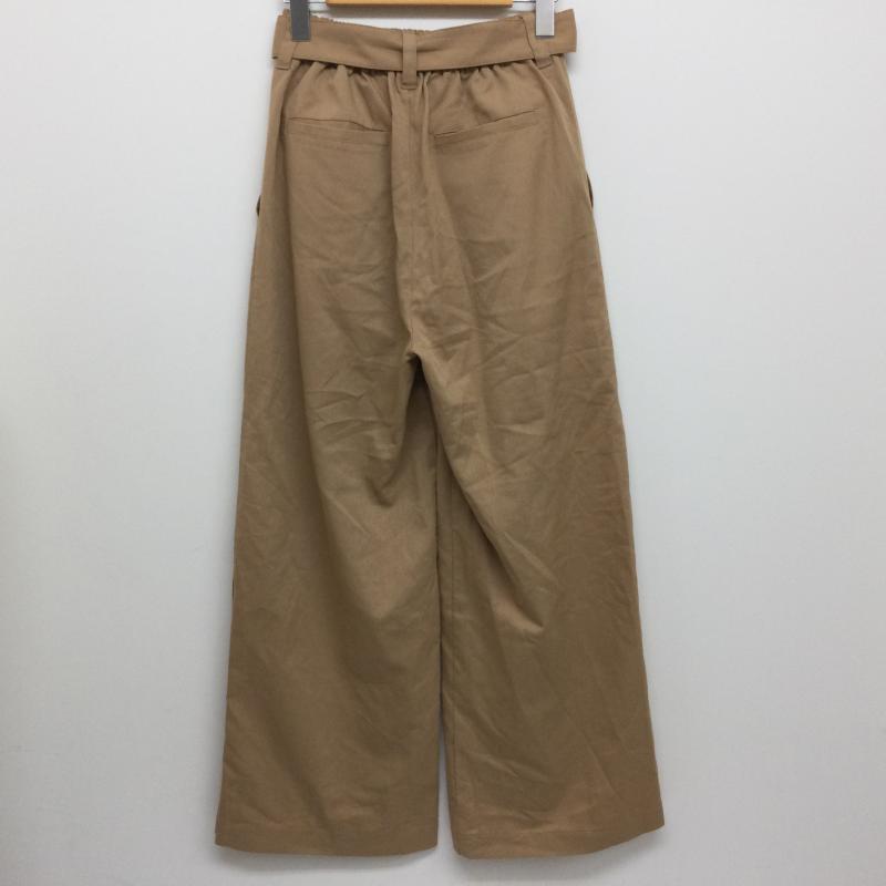 ジュエティ jouetie ボトムス ボトムス 081740700701 サイドボタン ワイドパンツ ベルト付 M 無地 ベージュ / ベージュ / beige レディース USED 古着 中古 50112209