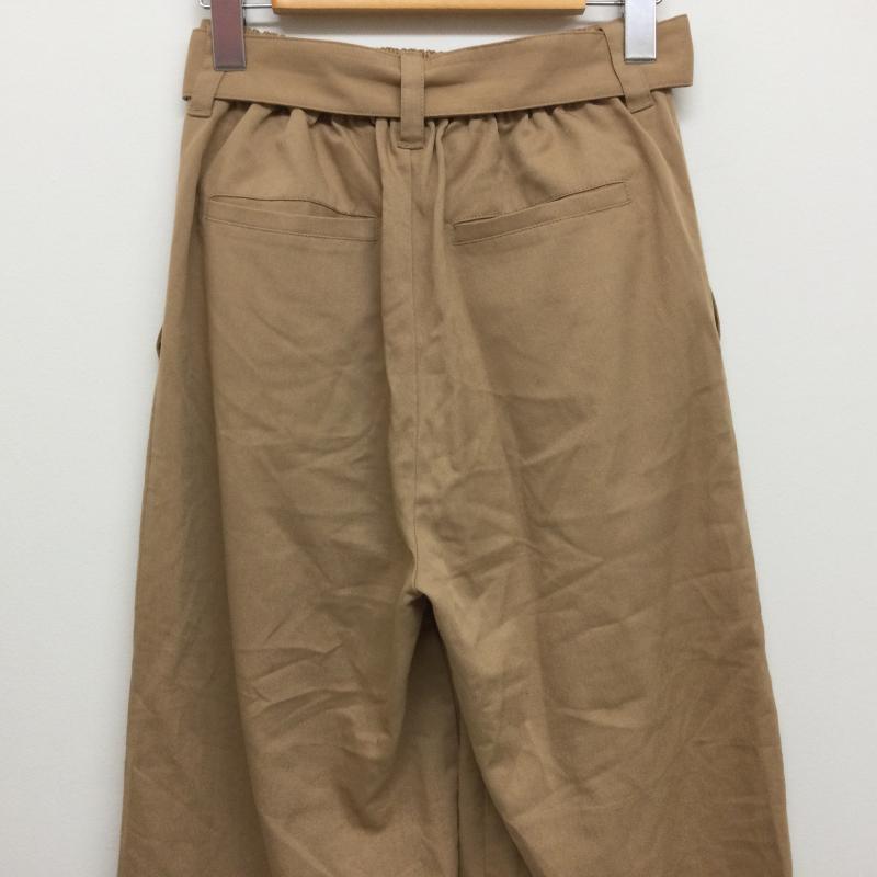 ジュエティ jouetie ボトムス ボトムス 081740700701 サイドボタン ワイドパンツ ベルト付 M 無地 ベージュ / ベージュ / beige レディース USED 古着 中古 50112209