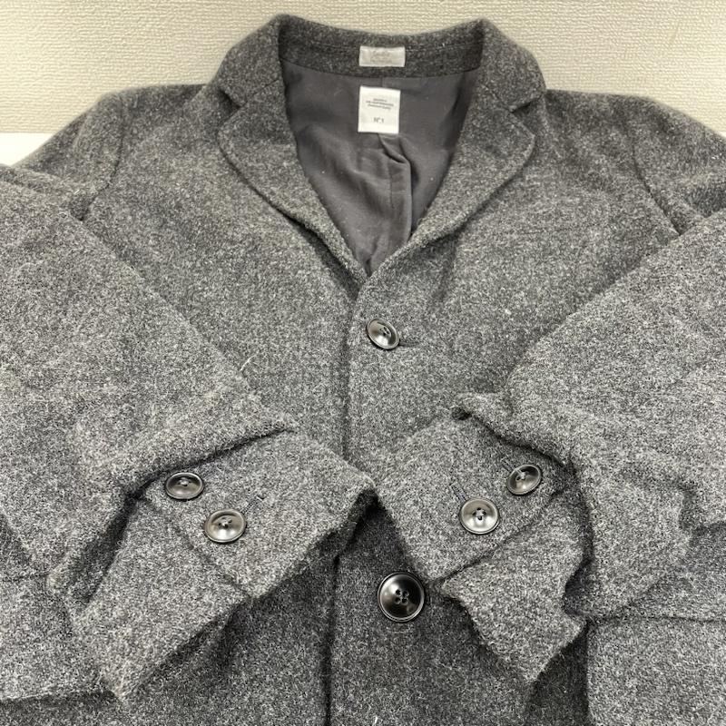 ベドウィン BEDWIN コート コート一般 2B TWEED CHESTER COAT BYRNE ツイード チェスター コート 無地 ダークグレー / ダークグレー / メンズ USED 古着 中古 50112251