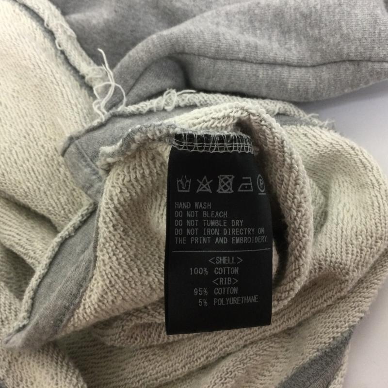 コードナンバーエイト CHORD NUMBER EIGHT トレーナー 七分袖 CH01-02L1-VH50 3/4 SLEEVE CRASH SWEAT ダメージ加工 裾・袖カットオフ M 無地 灰 / グレー / gray メンズ USED 古着 中古 50112396