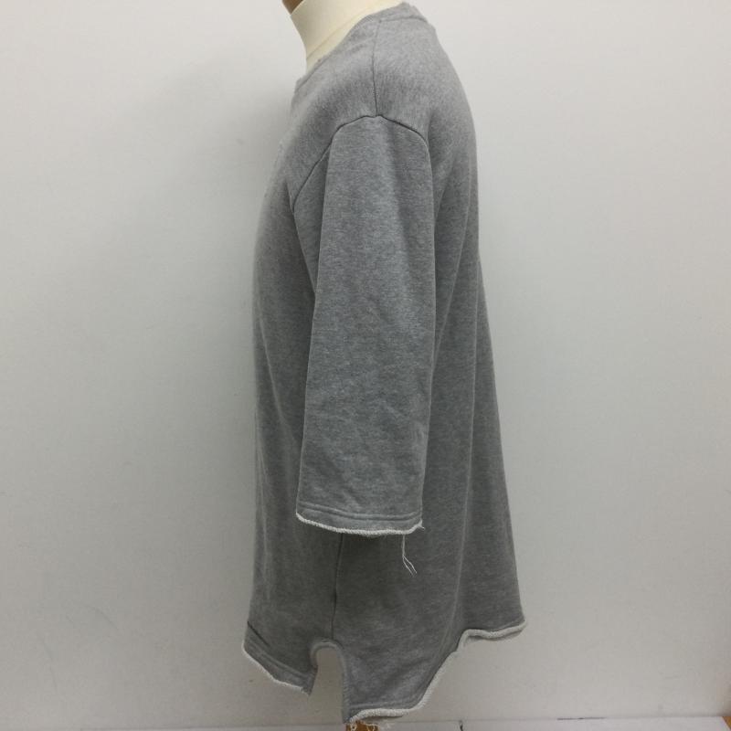 コードナンバーエイト CHORD NUMBER EIGHT トレーナー 七分袖 CH01-02L1-VH50 3/4 SLEEVE CRASH SWEAT ダメージ加工 裾・袖カットオフ M 無地 灰 / グレー / gray メンズ USED 古着 中古 50112396