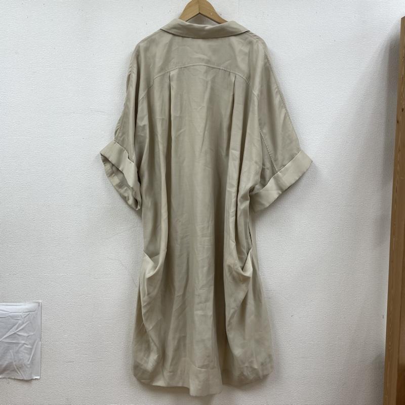 エミ emmi ワンピース ひざ丈スカート リネンライク ビッグシャツ ワンピース 13WFB222012 FREE 無地 ベージュ / ベージュ / beige レディース USED 古着 中古 50112506