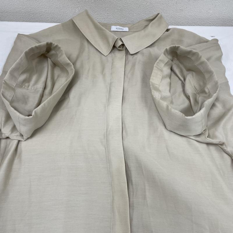 エミ emmi ワンピース ひざ丈スカート リネンライク ビッグシャツ ワンピース 13WFB222012 FREE 無地 ベージュ / ベージュ / beige レディース USED 古着 中古 50112506