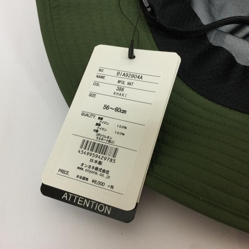 古着 USED 帽子 ハット BLUE infinity ICE ブルーインフィニティアイス WP3L HAT BIA95901 ハット 56-60cm 高機能 3層構造 撥水加工 防水透湿フィルム あご紐 - 無地 X ロゴ、文字 カーキ / カーキ / khaki メンズ USED 古着 中古 50112592