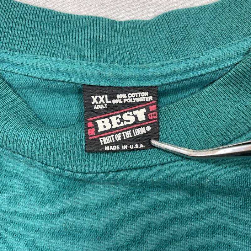 ヴィンテージ VINTAGE Tシャツ 半袖 SCREEN STARS シングルステッチ USA製 US古着 ビッグサイズ XXL XXL ロゴ、文字 X プリント X ワンポイント 緑 / グリーン / green メンズ USED 古着 中古 50112792