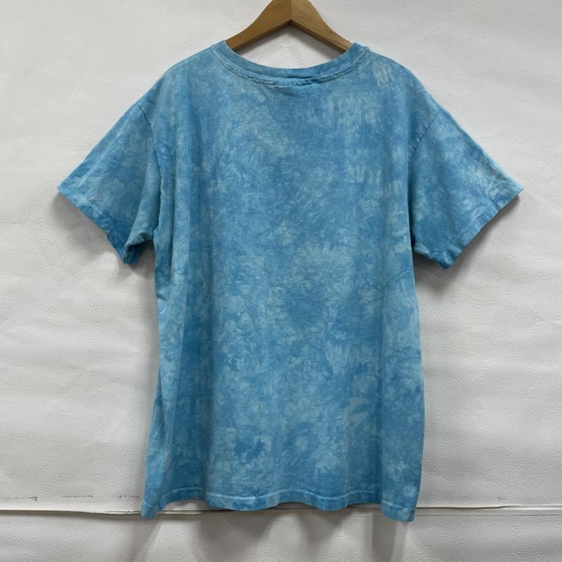 ヴィンテージ VINTAGE Tシャツ 半袖 Hanes HerWay USA製 シングルステッチ US古着 タイダイ Hawaii FREE 総柄 X ロゴ、文字 X プリント 水色 / ライトブルー / メンズ USED 古着 中古 50112800