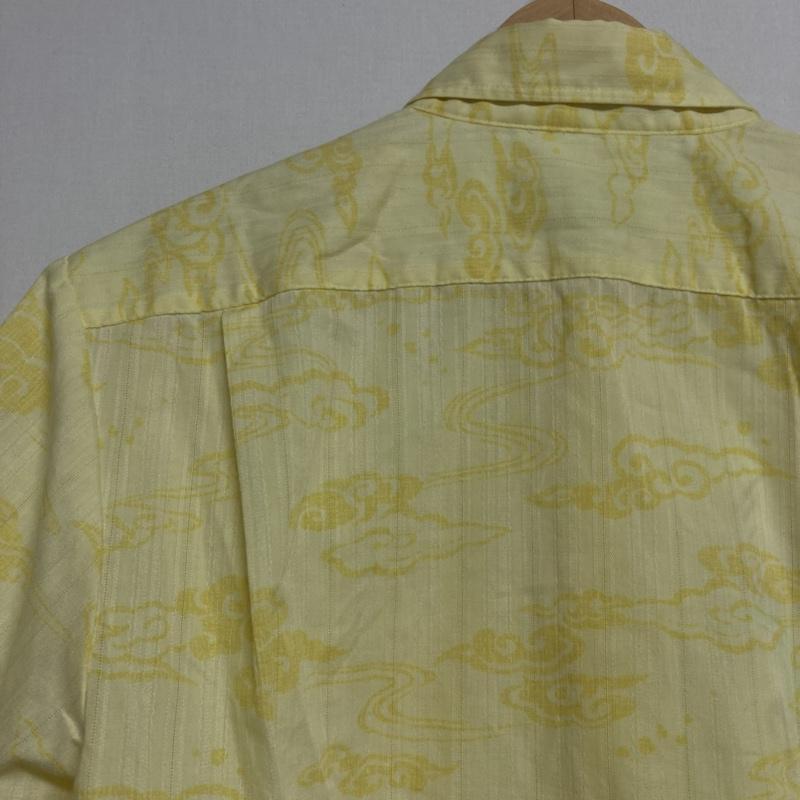 古着 USED シャツ、ブラウス 半袖 Kahu / カフー　半袖 ボタンダウン かりゆしウェア アロハシャツ L 総柄 黄 / イエロー / yellow メンズ USED 古着 中古 50112823