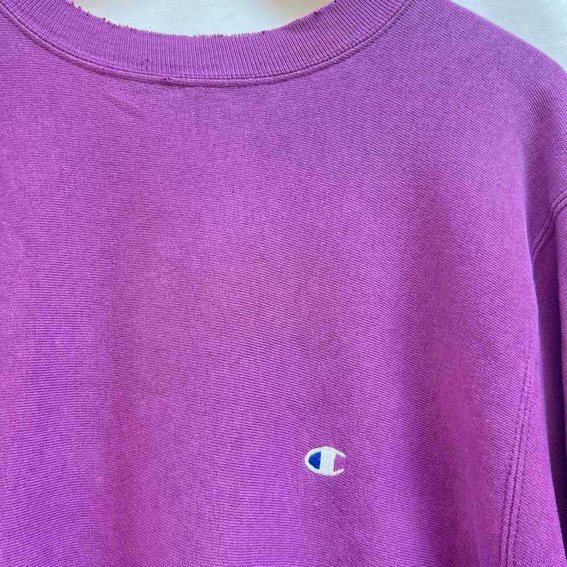 チャンピオン Champion トレーナー 長袖 90s USA製 刺繍タグ リバースウィーブ スウェット ヴィンテージ XL 紫 / パープル / purple メンズ USED 古着 中古 50112855