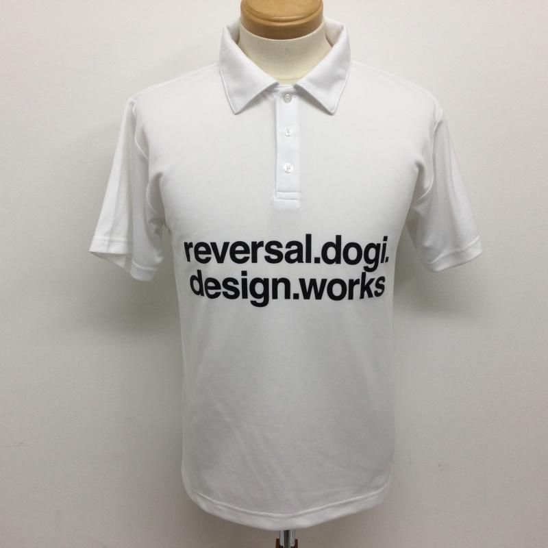 リバーサル reversal ポロシャツ 半袖 フロントロゴプリント 半袖ポロシャツ S ロゴ、文字 白 / ホワイト / white メンズ USED 古着 中古 50112864