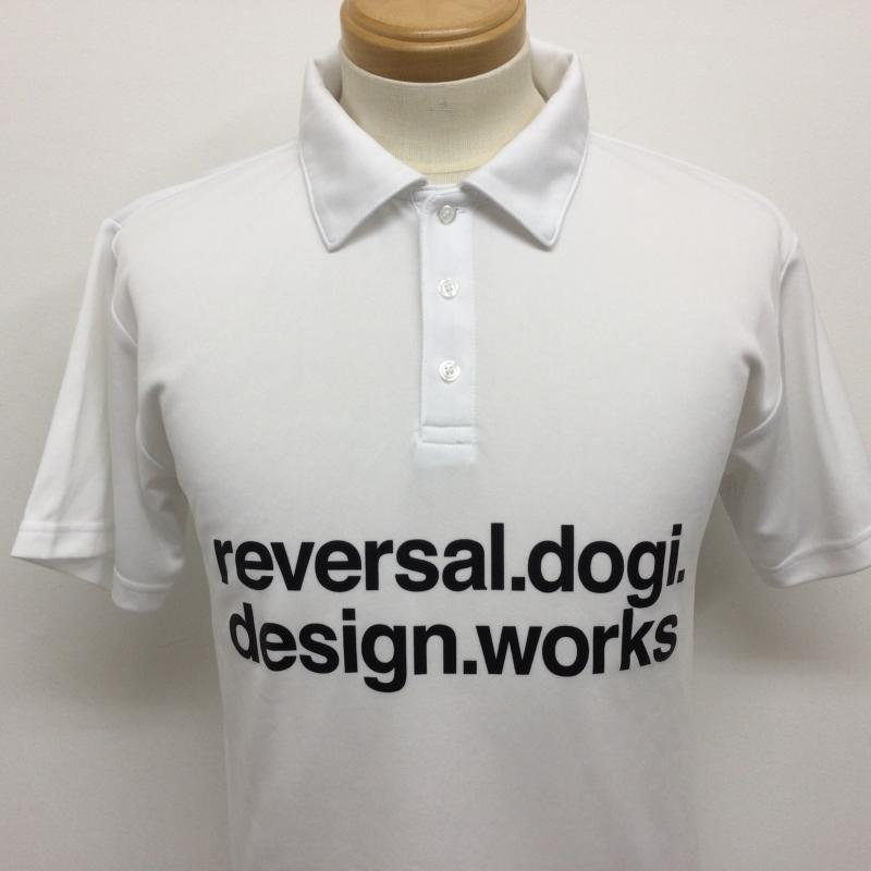 リバーサル reversal ポロシャツ 半袖 フロントロゴプリント 半袖ポロシャツ S ロゴ、文字 白 / ホワイト / white メンズ USED 古着 中古 50112864
